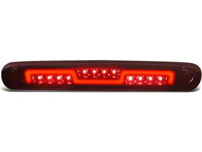 LED Third Brake Light with Sequential Brake Lights; Red Housing; Smoked Lens (07-14 Sierra 3500 HD)