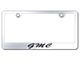 GMC Script Laser Etched License Plate Frame; Mirrored (Universal; Some Adaptation May Be Required)