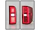 Light Bar LED Tail Lights; Chrome Housing; Red/Clear Lens (15-19 Sierra 3500 HD DRW w/ Factory Halogen Tail Lights)