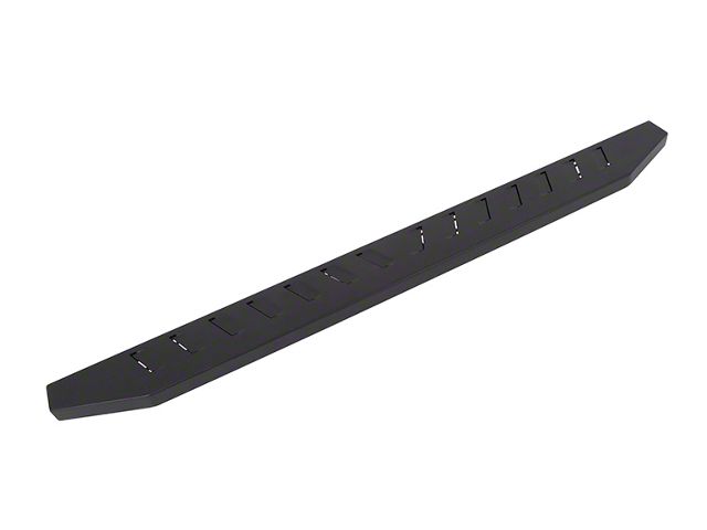Louvered Side Step Bars without Mounting Brackets; Textured Black (07-24 Sierra 3500 HD Crew Cab)