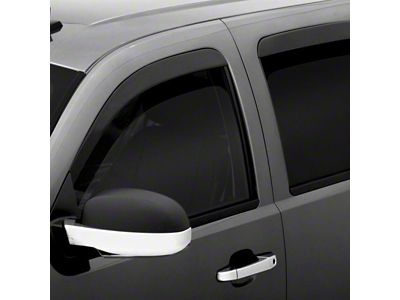 Low Profile Ventvisor Window Deflectors; Front and Rear; Dark Smoke (20-23 Sierra 3500 HD Double Cab)