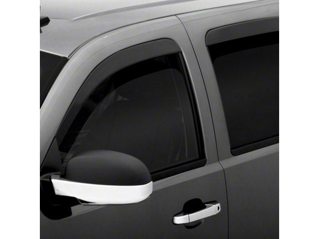 Low Profile Ventvisor Window Deflectors; Front and Rear; Dark Smoke (20-24 Sierra 3500 HD Double Cab)
