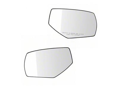 Manual Heated Spotter Glass Mirror Glass; Driver and Passenger Side (15-19 Sierra 3500 HD)