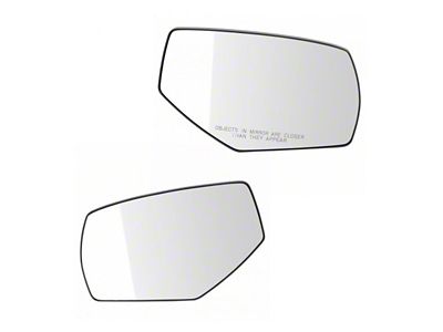 Manual Spotter Glass Mirror Glass; Driver and Passenger Side (15-19 Sierra 3500 HD)