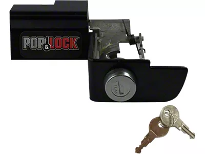 Manual Tailgate Lock; Black (08-15 Sierra 3500 HD)