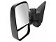 Manual Towing Mirrors; Textured Black (07-14 Sierra 3500 HD)