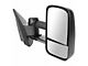 Manual Towing Mirrors; Textured Black (07-14 Sierra 3500 HD)