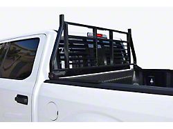 Medium Duty Headache Rack; Black (07-25 Sierra 3500 HD)