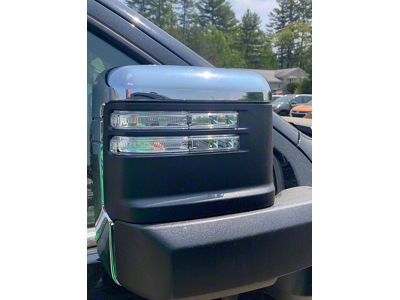 Mirror Covers; Chrome (20-25 Sierra 3500 HD)