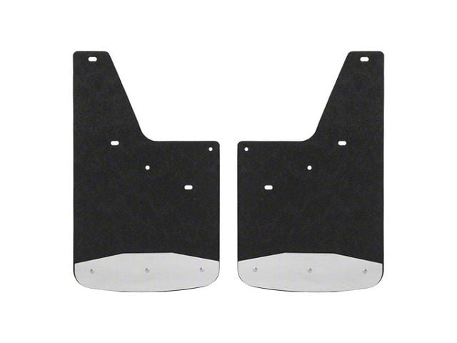 Textured Rubber Mud Guards; Front or Rear; 12-Inch x 20-Inch (07-14 Sierra 3500 HD)