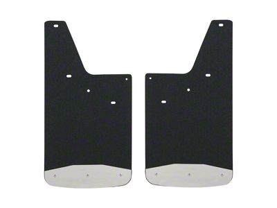 Textured Rubber Mud Guards; Front or Rear; 12-Inch x 23-Inch (07-14 Sierra 3500 HD)