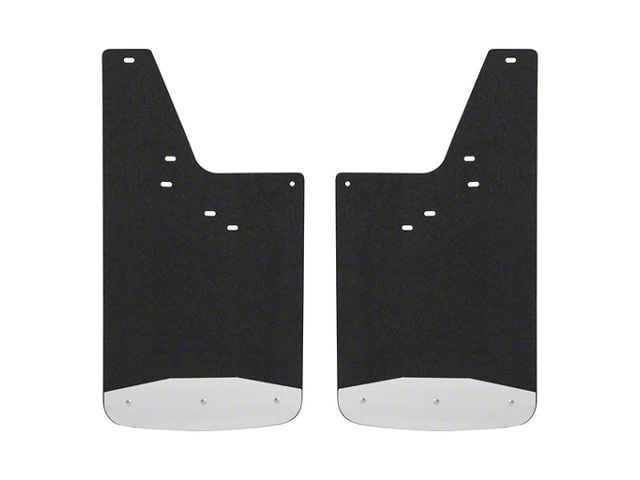 Textured Rubber Mud Guards; Front or Rear; 12-Inch x 23-Inch (15-19 Sierra 3500 HD)