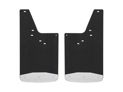 Textured Rubber Mud Guards; Front or Rear; 12-Inch x 23-Inch (15-19 Sierra 3500 HD)
