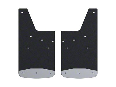 Textured Rubber Mud Guards; Rear; 12-Inch x 23-Inch (20-25 Sierra 3500 HD)