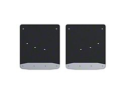 Textured Rubber Mud Guards; Rear; 20-Inch x 23-Inch (20-26 Sierra 3500 HD DRW)