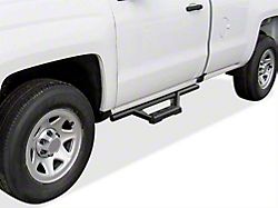 Octagon Tube Drop Style Nerf Side Step Bars; Black (07-19 Sierra 3500 HD Regular Cab)