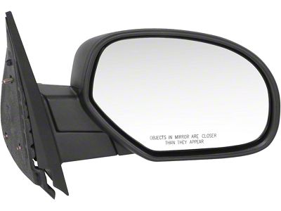 OE Style Powered Non-Heated Mirror; Passenger Side; Paintable Black (07-10 Sierra 3500 HD)