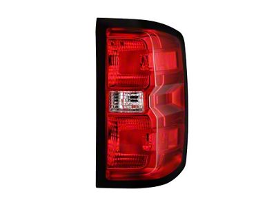 OE Style Tail Light; Chrome Housing; Red/Clear Lens; Passenger Side (16-19 Sierra 3500 HD DRW w/ Factory Halogen Tail Lights)