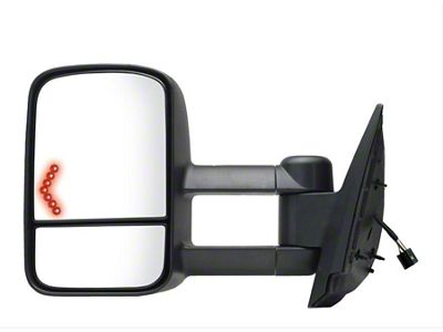 OEM Style Extendable Powered Towing Mirror; Driver Side (07-14 Sierra 3500 HD)