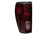 OEM Style Tail Light; Black Housing; Red/Clear Lens; Driver Side (20-23 Sierra 3500 HD w/ Factory Halogen Tail Lights)