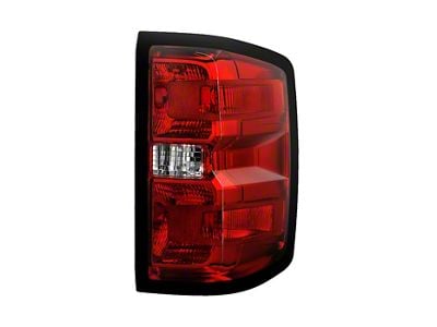 OEM Style Tail Light; Black Housing; Red/Clear Lens; Passenger Side (15-19 Sierra 3500 HD DRW w/ Factory Halogen Tail Lights)