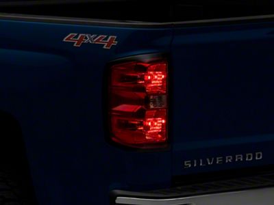 OEM Style Tail Light; Chrome Housing; Red/Clear Lens; Driver Side (15-19 Sierra 3500 HD DRW w/ Factory Halogen Tail Lights)