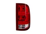 OEM Style Tail Light; Chrome Housing; Red/Clear Lens; Passenger Side (07-14 Sierra 3500 HD SRW)