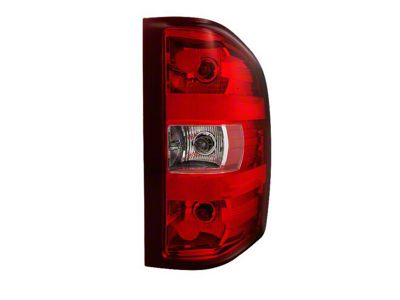 OEM Style Tail Light; Chrome Housing; Red/Clear Lens; Passenger Side (07-14 Sierra 3500 HD DRW)