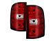 OEM Style Tail Lights; Chrome Housing; Red Lens (07-14 Sierra 3500 HD SRW)