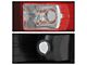 OEM Style Tail Lights; Chrome Housing; Red Lens (07-14 Sierra 3500 HD SRW)