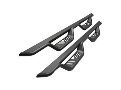 Westin Outlaw Drop Nerf Side Step Bars; Textured Black (20-24 Sierra 3500 HD Double Cab)