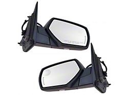 Powered Heated Memory Side Mirrors with Puddle Lights; Textured Black (15-19 Sierra 3500 HD)