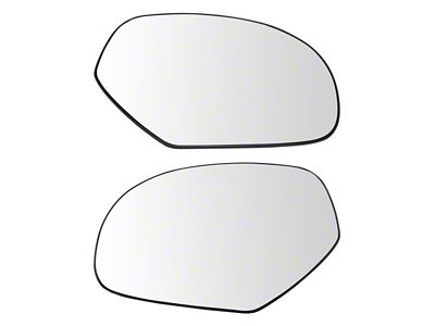 Powered Heated Mirror Glass; Driver and Passenger Side (07-14 Sierra 3500 HD)