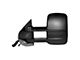 Powered Heated Towing Mirror; Textured Black; Driver Side (07-14 Sierra 3500 HD)