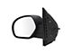 Powered Mirror; Textured Black; Driver Side (07-10 Sierra 3500 HD)