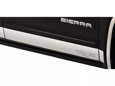 Putco PRO Stainless Steel Rocker Panels (15-19 Sierra 3500 HD Crew Cab w/ 6.50-Foot Standard Box)
