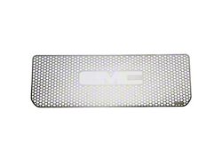 Putco Punch Design Upper Overlay Grille; Polished (15-19 Sierra 3500 HD)