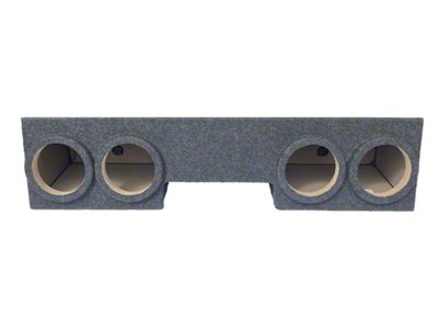 Quad 8-Inch Front Firing Subwoofer Box; Carpeted (01-06 Sierra 3500 HD Extended Cab)