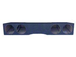 Quad 8-Inch Front Firing Subwoofer Box; Carpeted (07-14 Sierra 3500 HD Crew Cab)