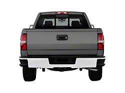 Rear Bumper Cover; Not Pre-Drilled for Backup Sensors; Gloss White (15-19 Sierra 3500 HD)