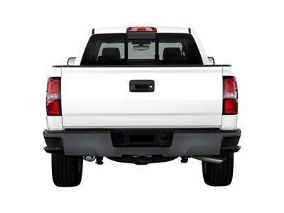 Rear Bumper Cover; Not Pre-Drilled for Backup Sensors; Matte Black (15-19 Sierra 3500 HD)