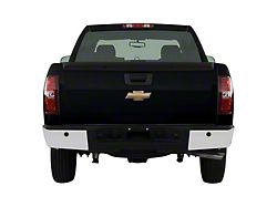 Rear Bumper Cover; Pre-Drilled for Backup Sensors; Gloss White (07-14 Sierra 3500 HD)