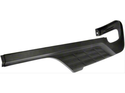 Rear Bumper Pad; Passenger Side; Black (07-14 Sierra 3500 HD)