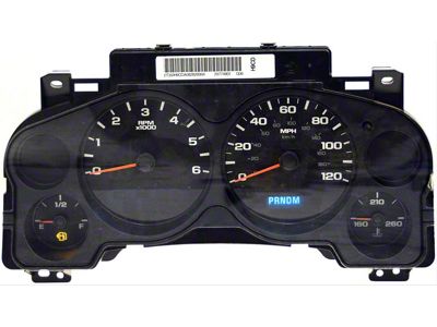 Remanufactured Instrument Cluster; 4-Gauge (2009 Sierra 3500 HD)