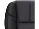 Replacement Bucket Seat Bottom Cover; Driver Side; Ebony/Black Leather (07-14 Sierra 3500 HD w/ Non-Ventilated Seats)