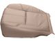 Replacement Bucket Seat Bottom Cover; Driver Side; Light Cashmere/Tan Leather (07-14 Sierra 3500 HD w/ Non-Ventilated Seats)