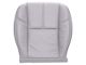 Replacement Bucket Seat Bottom Cover; Driver Side; Light Titanium/Gray Leather (07-14 Sierra 3500 HD w/ Non-Ventilated Seats)