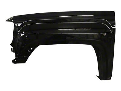 Replacement Aftermarket Fender; Driver Side; Black (15-19 Sierra 3500 HD)