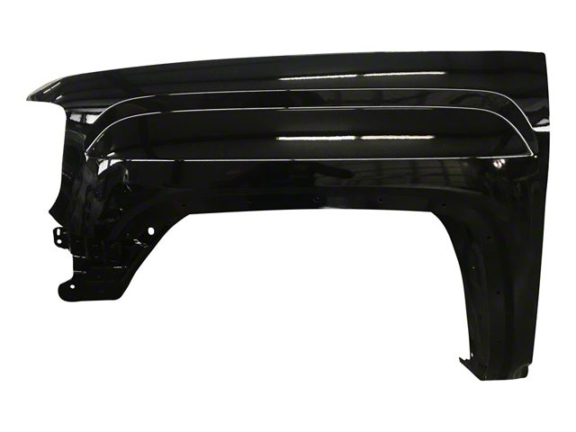 Replacement Fender; Driver Side; Black (15-19 Sierra 3500 HD)