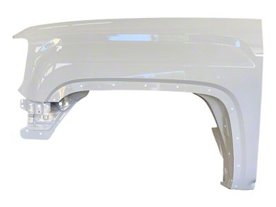 Replacement Aftermarket Fender; Driver Side; Olympic White (15-19 Sierra 3500 HD)